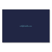 カードスニーカーの挿入招待状ダークブルー テーブルナンバー (裏面)