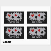 カードスプラッシュカスタムステッカー 長方形シール (シート)