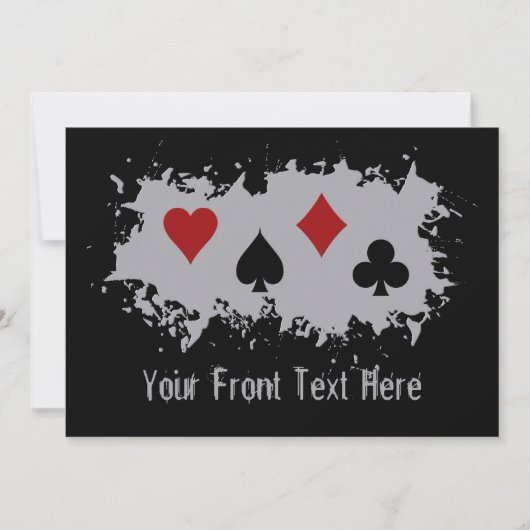 カードスプラッシュカスタム招待 招待状 (正面)