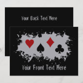 カードスプラッシュカスタム招待 招待状 (正面/裏面)