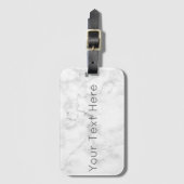 カードスロットが付いているカスタムで白い大理石の荷物のラベル ラゲッジタグ (正面縦)