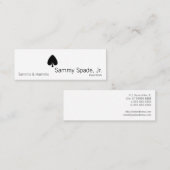 カードスーツのスペード スキニー名刺 (正面/裏面)