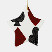 カードスーツのデザインを遊ぶこと セラミックオーナメント (右)