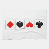 カードスーツを遊ぶこと キッチンタオル (横)
