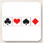 カードスーツを遊ぶこと コースター (正面)