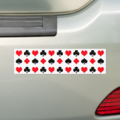 カードスーツを遊ぶこと バンパーステッカー (車上)