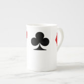 カードスーツを遊ぶこと ボーンチャイナマグカップ (正面右)