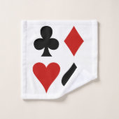 カードスーツデザインバスタオルセット バスタオルセット (ウォッシュタオル)