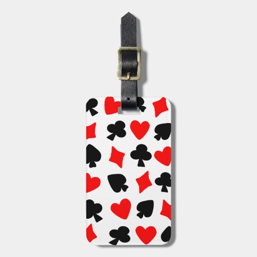 カードスーツデザイン ラゲッジタグ (正面縦)