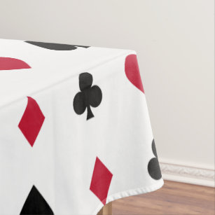 カードスーツパターンを遊ぶトランプのポーカー テーブルクロス