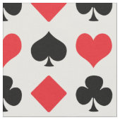 カードスーツパターン ファブリック (クローズアップ)