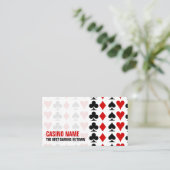 カードスーツ、カジノ、ゲーム業界 名刺 (スタンド正面)