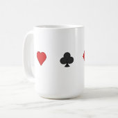 カードスーツ-コーヒー・マグ--を遊ぶ3D コーヒーマグカップ (正面左)