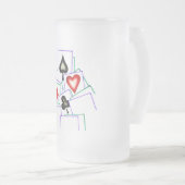 カードスーツ フロストグラスビールジョッキ (正面右)