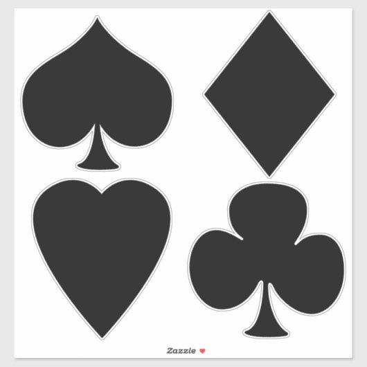 カードスーツ – 黒 シール (シート)