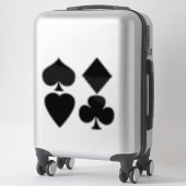 カードスーツ – 黒 シール (スーツケース)