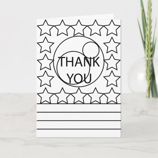 カードズクリエイティブカラーリングカードありがとう3 カード (正面)