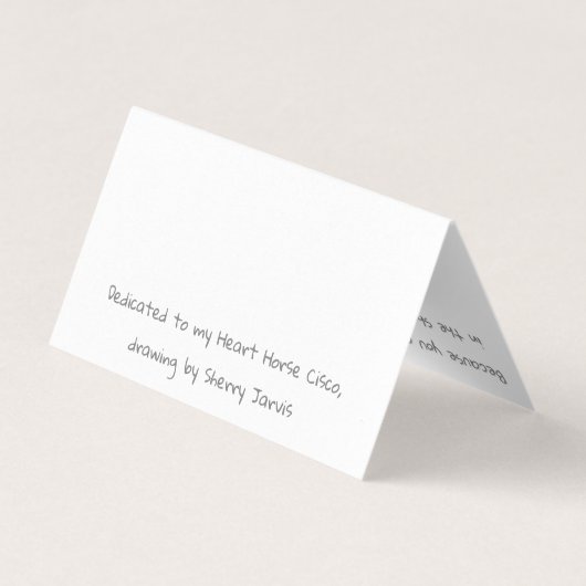 カードセットサンフラワージョイホースバイシェリージャービス (裏面)