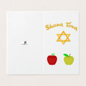 カードダビデの星とのヘブライShana Tova (外部フラット)