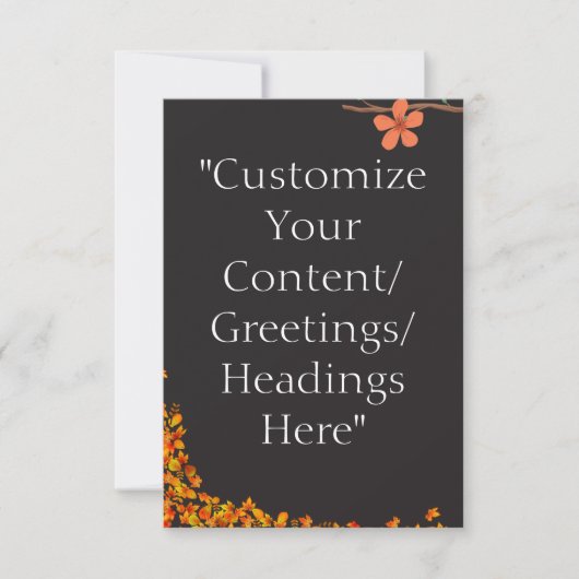 カードテンプレート/グリーティングテンプレート – パーソナライズ! サンキューカード (正面)