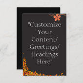 カードテンプレート/グリーティングテンプレート – パーソナライズ! サンキューカード (正面/裏面)