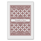 カードテーブルカードを遊んでいるQueen王 テーブルナンバー (裏面)