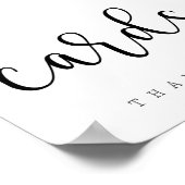 カードテーブル記号 |シックタイポグラフィ ポスター (角)