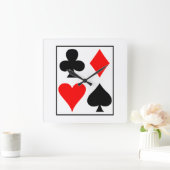 カードデザイン スクエア壁時計 (ホーム)