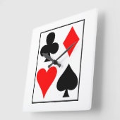 カードデザイン スクエア壁時計 (傾斜)