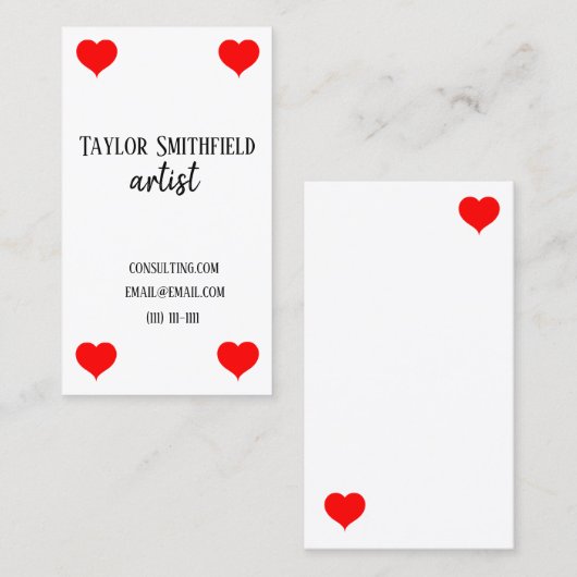 カードデッキ名刺 名刺 (正面/裏面)