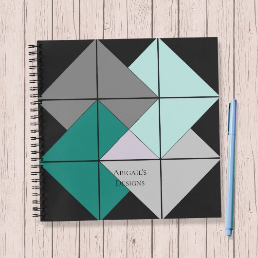カードトリックキルトブロックスパイラルノート ノートブック