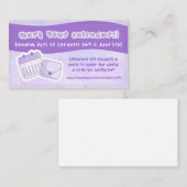 カードネス・デーのランダムな行為カードの挿入 コーリングカード (正面/裏面)