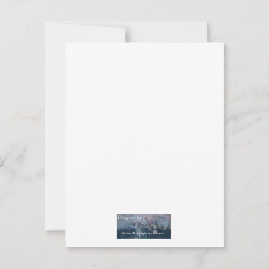 カードノートカードの祖母の花瓶 サンキューカード (裏面)