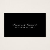 カードハロウィン結婚スケルトンに感謝エレガント (裏面)