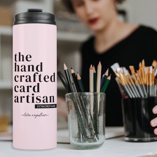 カードパーソナライズされたメーカーの紙職人へのギフト タンブラー