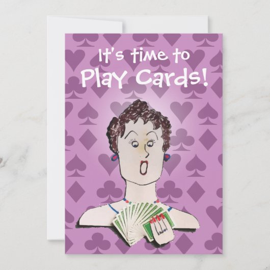 カードパーティの招待状 招待状 (正面)