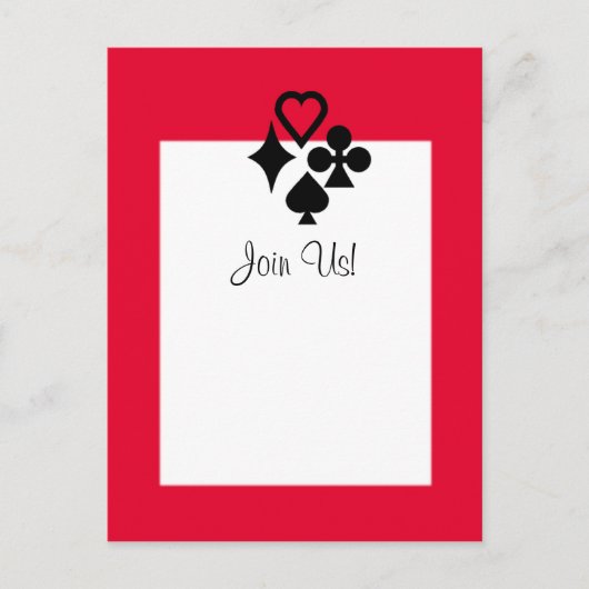 カードパーティー インビテーションポストカード (正面)