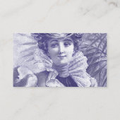 カードビクトリアンヴィンテージ衣類コスチューム コーリングカード (裏面)