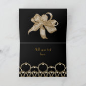 カードブラックパール弓の願い最高のや誕生日 カード (内部)