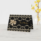 カードブラックパール弓の願い最高のや誕生日 カード (黄色い花)