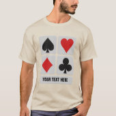 カードプレイヤーカスタムのシャツとジャケット Tシャツ (正面)