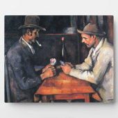 カードプレイヤーズポールセザンヌ絵画ズ・アート フォトプラーク (正面)