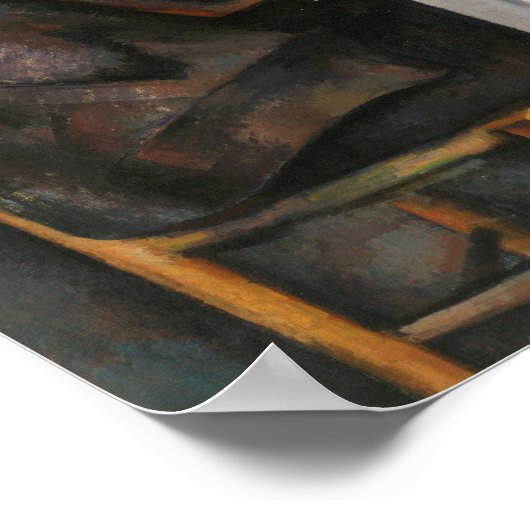 カードプレイヤーズポールセザンヌ絵画ズ・アート ポスター (角)