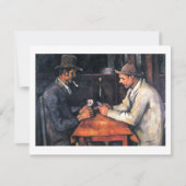 カードプレイヤーポールセザンヌ絵を描ズのアートカード (正面)