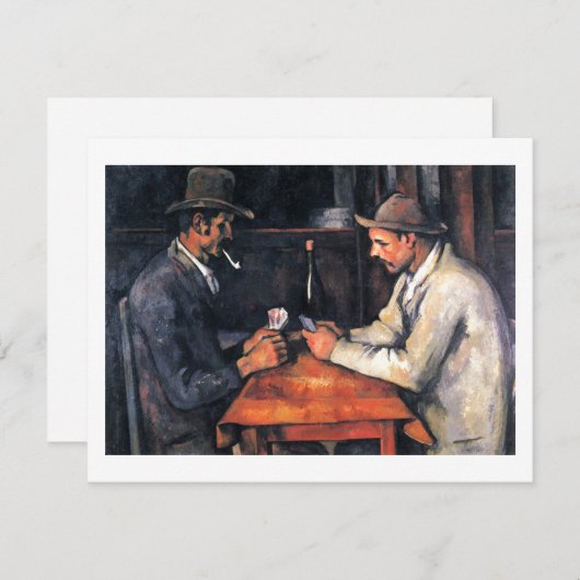 カードプレイヤーポールセザンヌ絵を描ズのアートカード (正面/裏面)