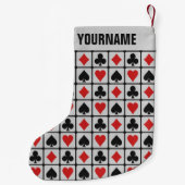カードプレーヤーのカスタムなクリスマスのストッキング スモールクリスマスストッキング (裏面)