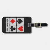 カードプレーヤーのカスタムな荷物のラベル ラゲッジタグ (正面横)