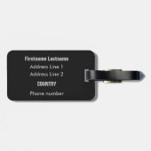 カードプレーヤーのカスタムな荷物のラベル ラゲッジタグ (裏面横)