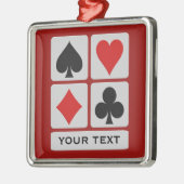 カードプレーヤーのカスタムのオーナメント メタルオーナメント (左)