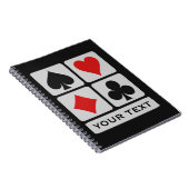 カードプレーヤーのカスタムのノート ノートブック (右側)